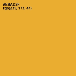 #EBAD2F - Fuel Yellow Color Image