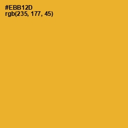 #EBB12D - Fuel Yellow Color Image