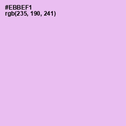 #EBBEF1 - Mauve Color Image