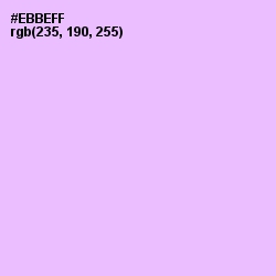 #EBBEFF - Mauve Color Image
