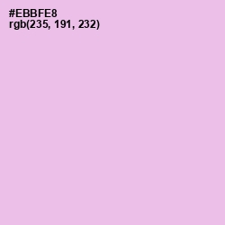#EBBFE8 - Mauve Color Image