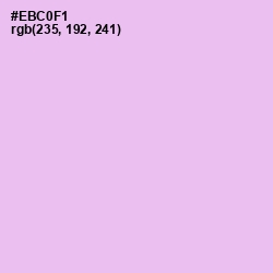 #EBC0F1 - French Lilac Color Image