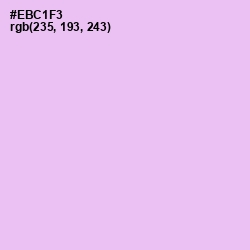 #EBC1F3 - French Lilac Color Image