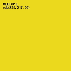 #EBD91E - Ripe Lemon Color Image