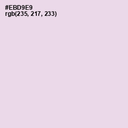 #EBD9E9 - Snuff Color Image