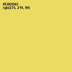 #EBDB63 - Goldenrod Color Image