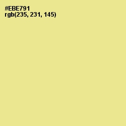#EBE791 - Wild Rice Color Image