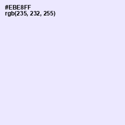 #EBE8FF - Blue Chalk Color Image