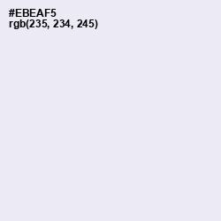 #EBEAF5 - Athens Gray Color Image