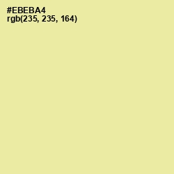 #EBEBA4 - Double Colonial White Color Image