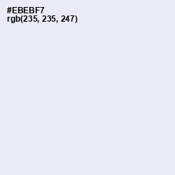 #EBEBF7 - Athens Gray Color Image