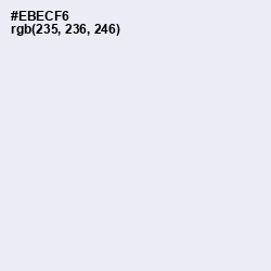 #EBECF6 - Athens Gray Color Image