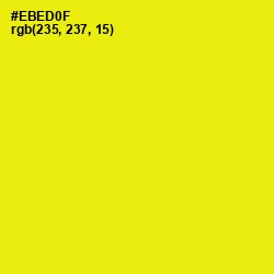 #EBED0F - Lemon Color Image