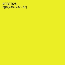 #EBED25 - Golden Fizz Color Image