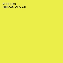 #EBED49 - Starship Color Image