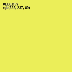 #EBED59 - Candy Corn Color Image