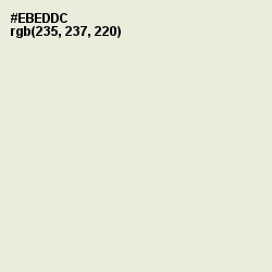 #EBEDDC - White Rock Color Image