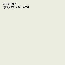 #EBEDE1 - Green White Color Image