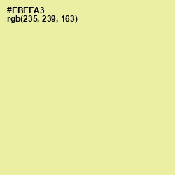 #EBEFA3 - Double Colonial White Color Image