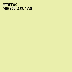 #EBEFAC - Double Colonial White Color Image