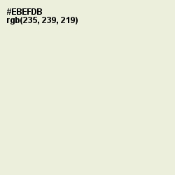 #EBEFDB - White Rock Color Image