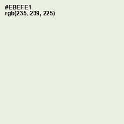 #EBEFE1 - Green White Color Image