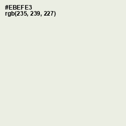 #EBEFE3 - Green White Color Image