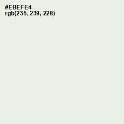 #EBEFE4 - Green White Color Image