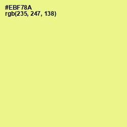 #EBF78A - Honeysuckle Color Image