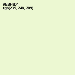 #EBF8D1 - Chrome White Color Image