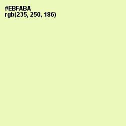 #EBFABA - Australian Mint Color Image
