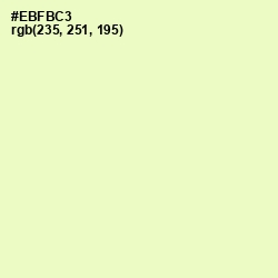 #EBFBC3 - Tusk Color Image