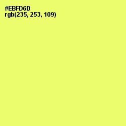 #EBFD6D - Canary Color Image
