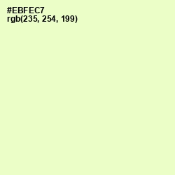 #EBFEC7 - Tusk Color Image