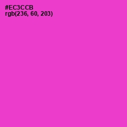 #EC3CCB - Razzle Dazzle Rose Color Image