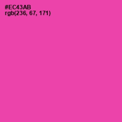 #EC43AB - Brilliant Rose Color Image