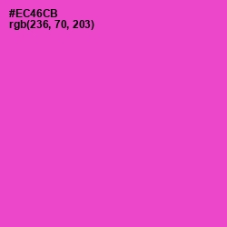 #EC46CB - Fuchsia Pink Color Image