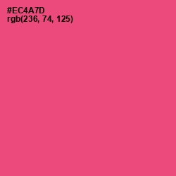 #EC4A7D - Wild Watermelon Color Image