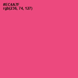 #EC4A7F - Wild Watermelon Color Image