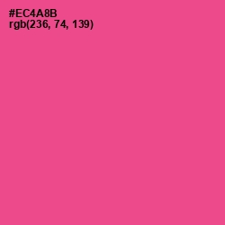 #EC4A8B - French Rose Color Image