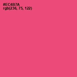 #EC4B7A - Wild Watermelon Color Image