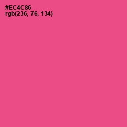 #EC4C86 - French Rose Color Image