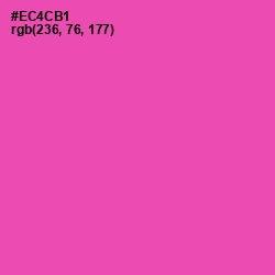 #EC4CB1 - Brilliant Rose Color Image
