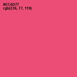 #EC4D77 - Mandy Color Image