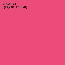 #EC4D78 - Wild Watermelon Color Image