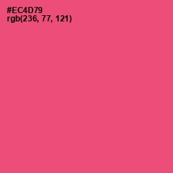 #EC4D79 - Wild Watermelon Color Image