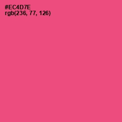 #EC4D7E - Wild Watermelon Color Image