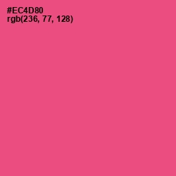 #EC4D80 - French Rose Color Image