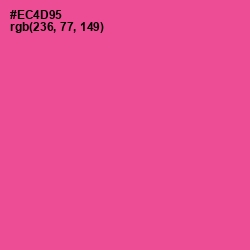 #EC4D95 - French Rose Color Image