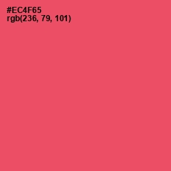 #EC4F65 - Mandy Color Image